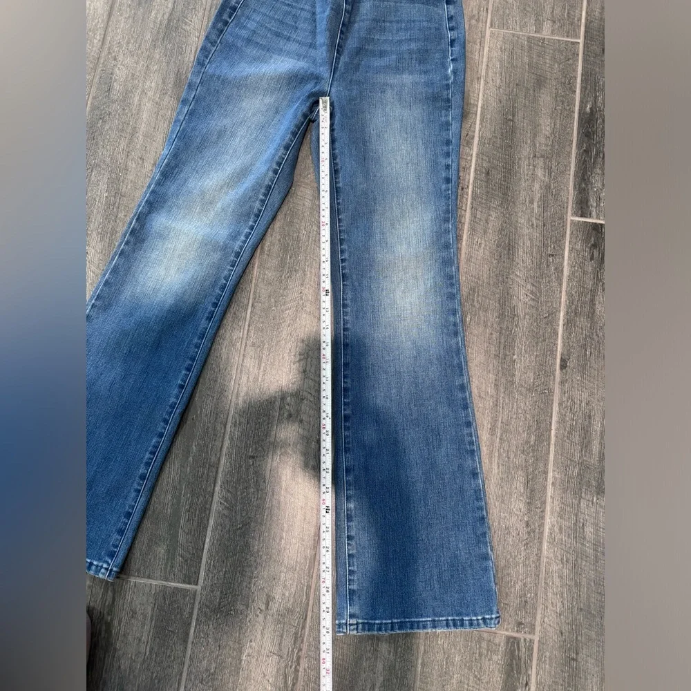 Soft Surroundings Pull On Flare Jeans Comfort Waist Denim Size XS Stretch‎ - Picture 5 of 7